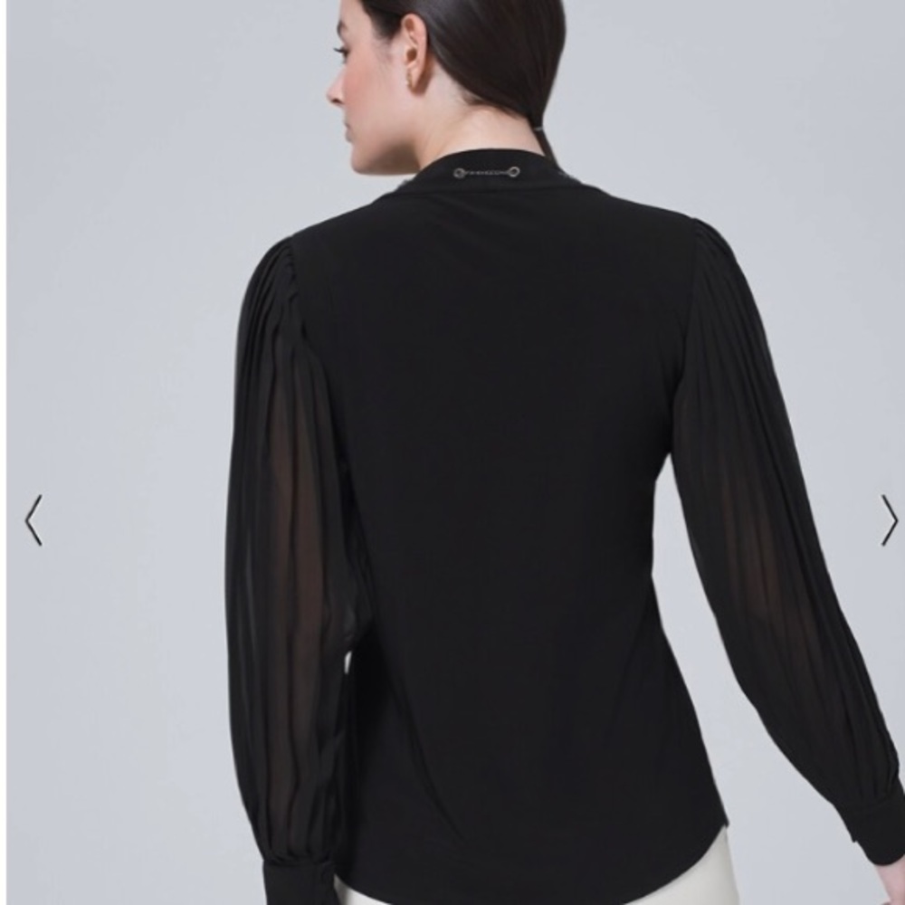WHBM Chain Neck Blouse - Picture 3 of 8